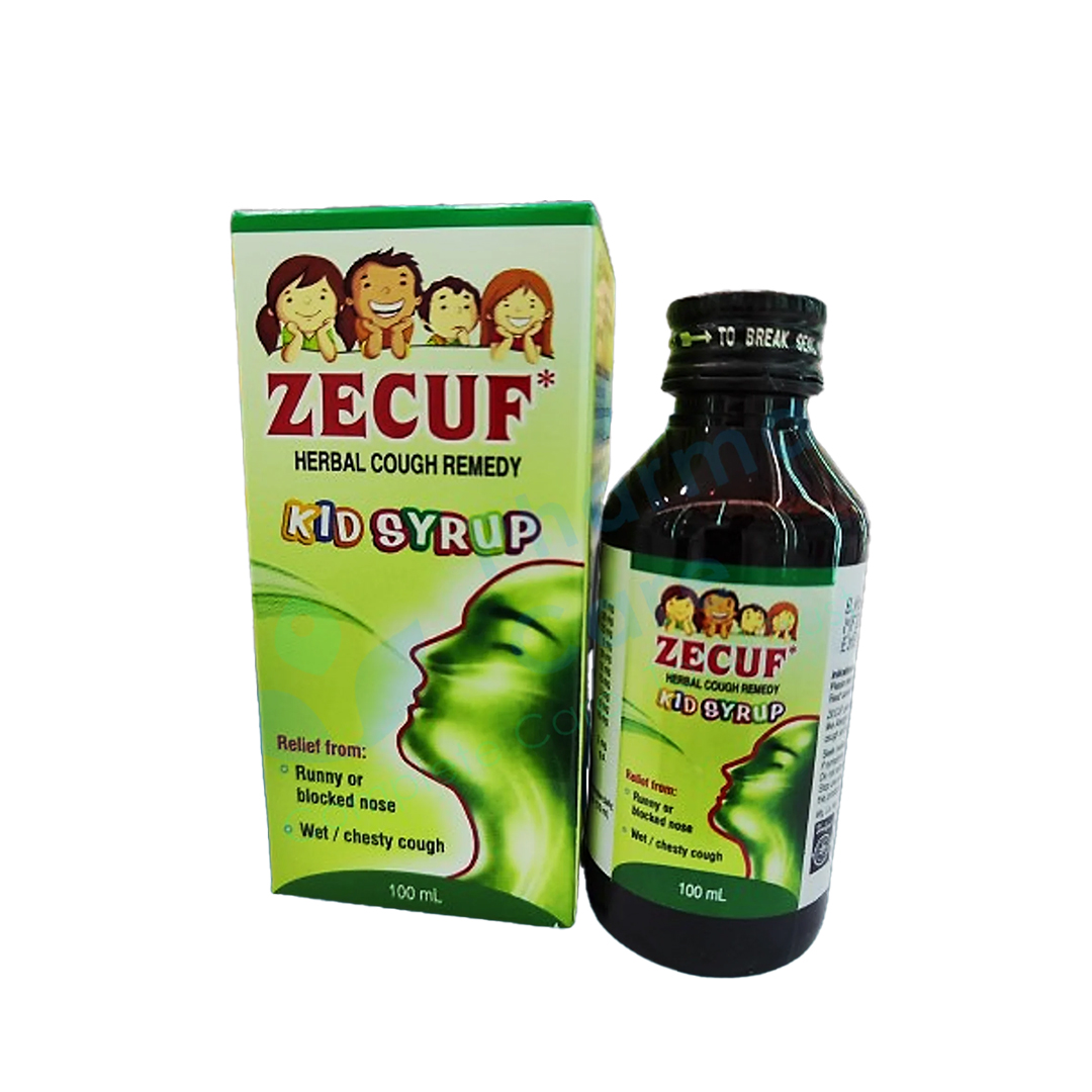 buy online Zecuf Kid Herbal Cough Syrup -100Ml 1  Qatar Doha