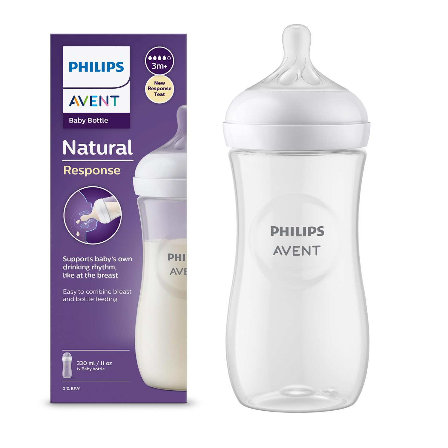 Philips Avent  Natural 2.0 Feeding Bottle- 330ml product available at family pharmacy online buy now at qatar doha