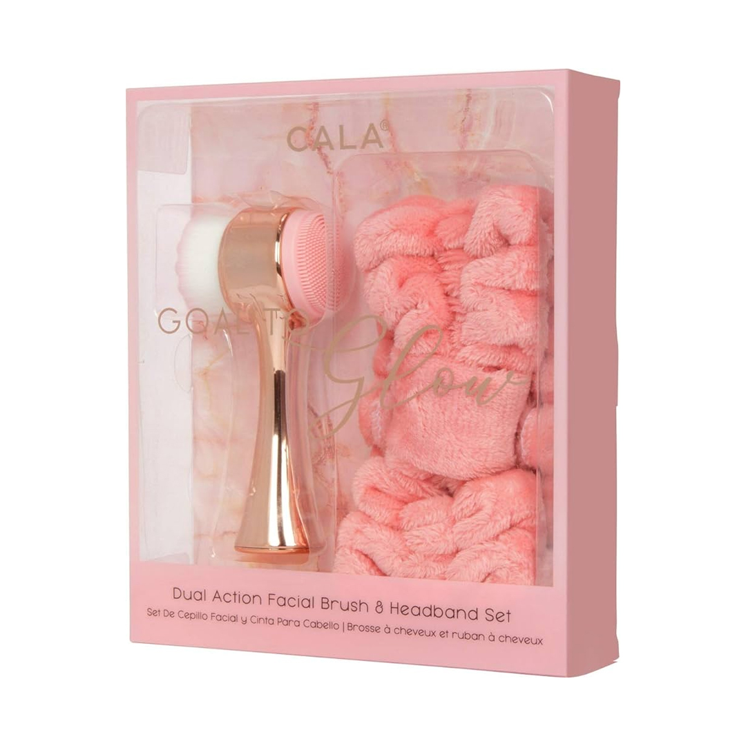 Goal To Glow Roe Gold Facial Brush & Headband Set-69235 product available at family pharmacy online buy now at qatar doha