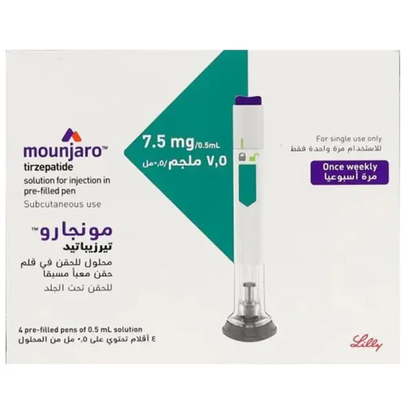buy online Mounjaro 7.5Mg/0.5Ml Solution For Subcutaneous Inj 4'S 1  Qatar Doha