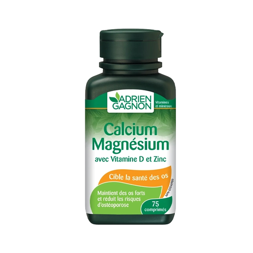 Calcium Mag Vit D & Zinc Tablets 75 's Adrien Gagnon product available at family pharmacy online buy now at qatar doha