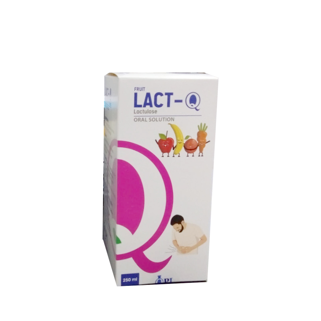 buy online Lact-Q Lactulose Fruit Oral Solution -250Ml 1  Qatar Doha