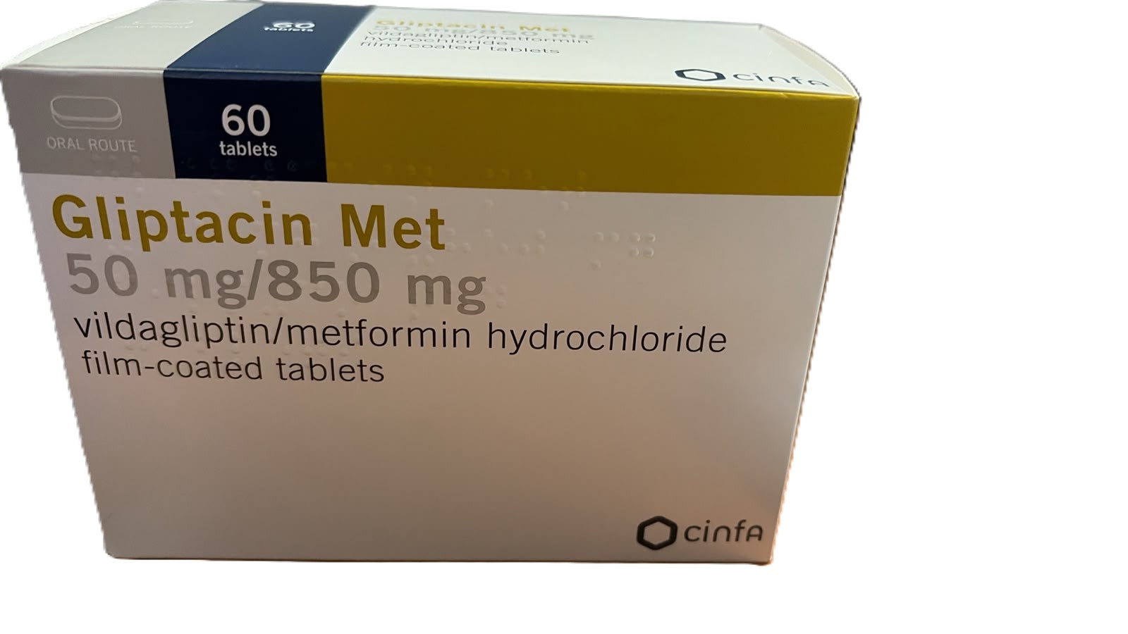 buy online Gliptacin Met 50mg/850mg Tablets  60's 1  Qatar Doha