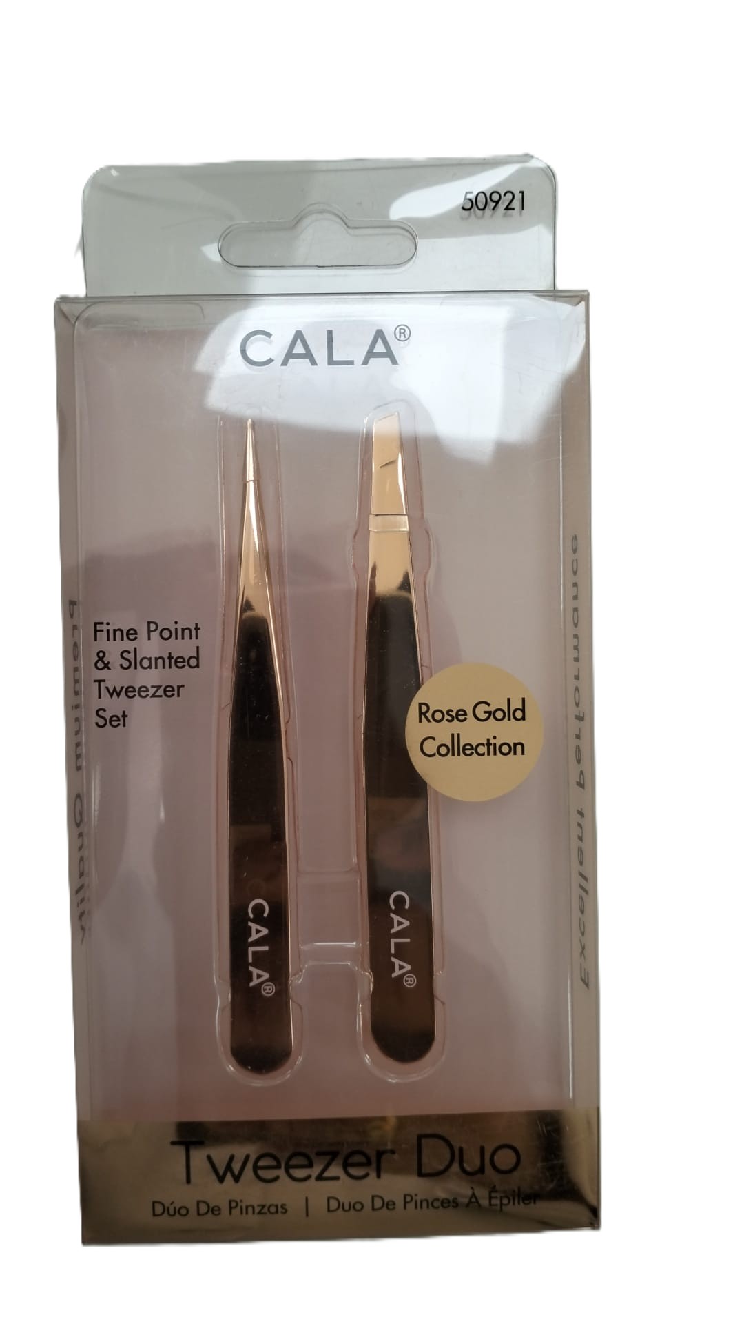 Cala Rose Gold Tweezer Duo (Slat+ Point) -50921 product available at family pharmacy online buy now at qatar doha