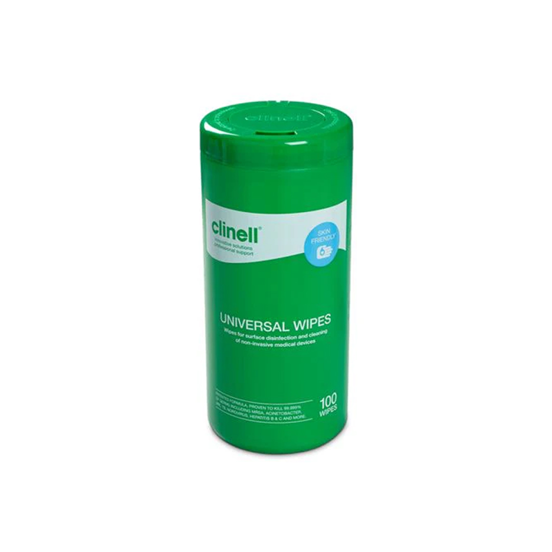 CLINELL UNIVERSAL WIPES TUB 100'S product available at family pharmacy online buy now at qatar doha