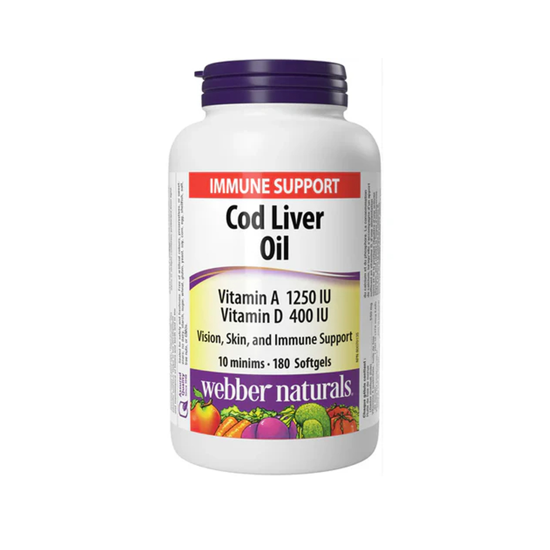 cod liver oil softgels 180'S -WEBBER NATURALS product available at family pharmacy online buy now at qatar doha