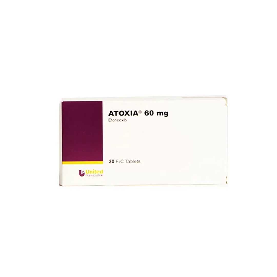 buy online Atoxia 60mg F/c Tablet 30's 1  Qatar Doha