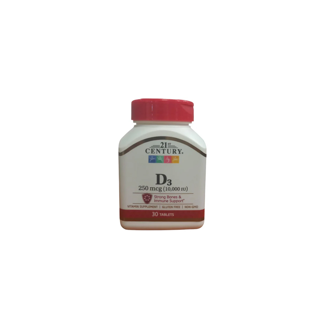 buy online vitamin d3 10000 iu(250 mcg)tablets 30's -21st 30  Qatar Doha
