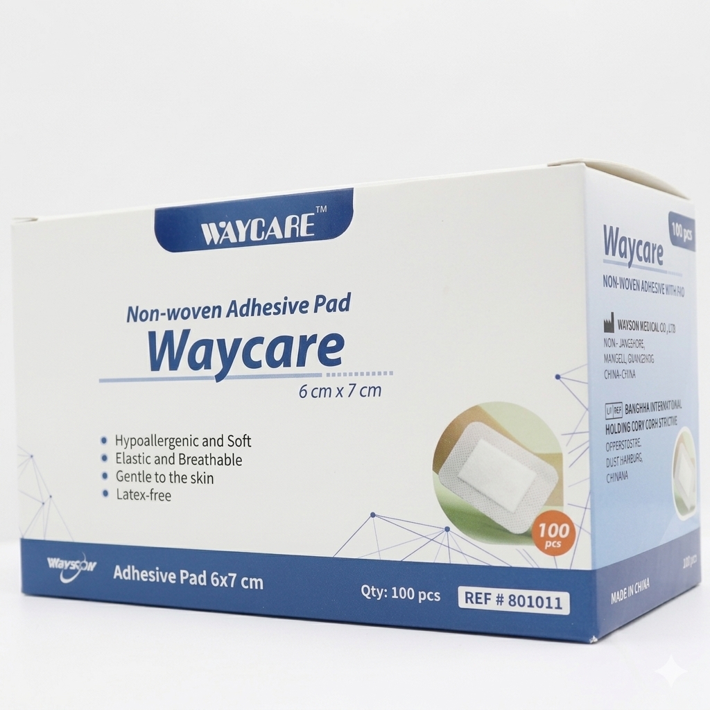 buy online Adhhersive Dressing N-Woven - Waycare 6 X 7 Cm - 801011  Qatar Doha
