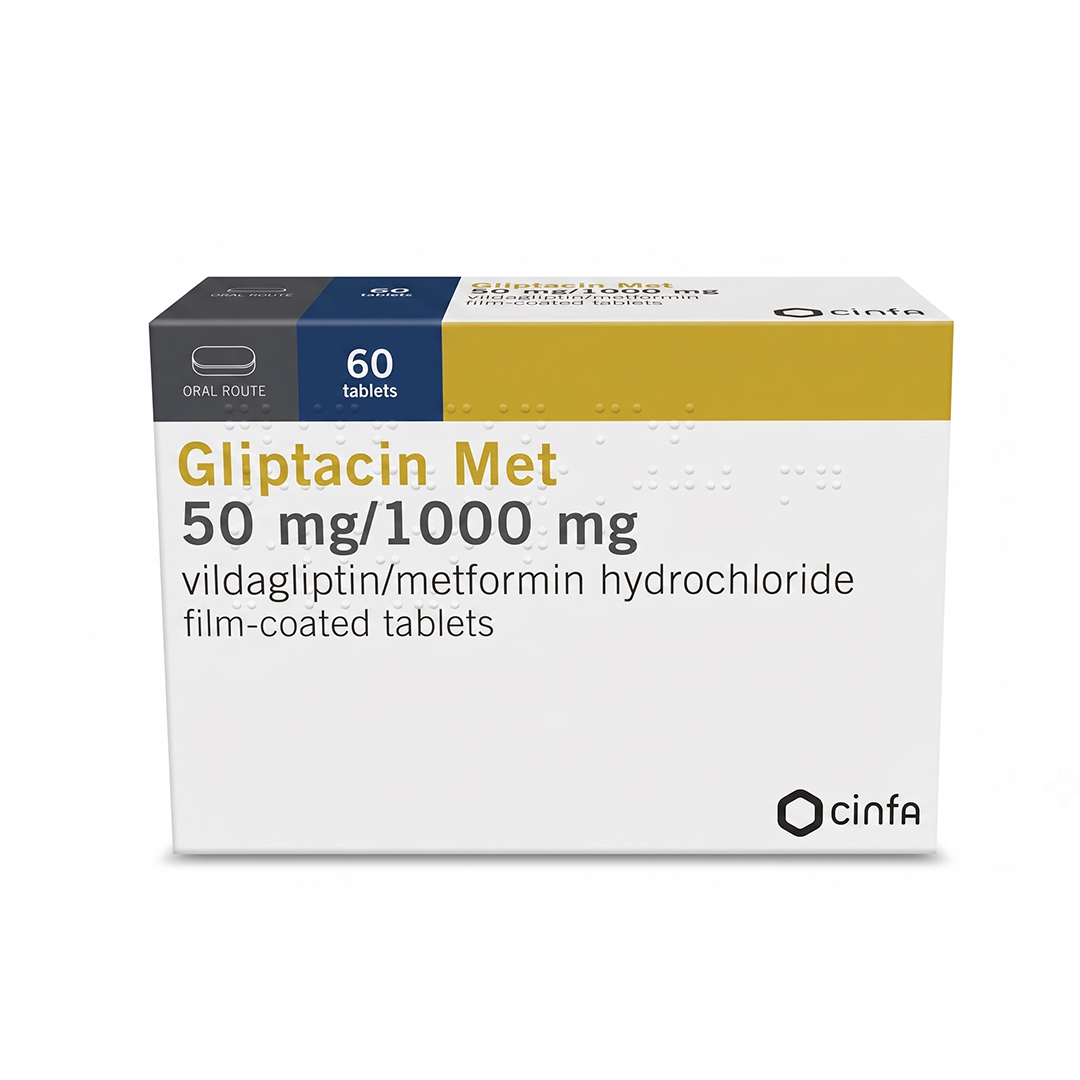 buy online Gliptacin Met 50mg/1000mg Tablets  60's 1  Qatar Doha