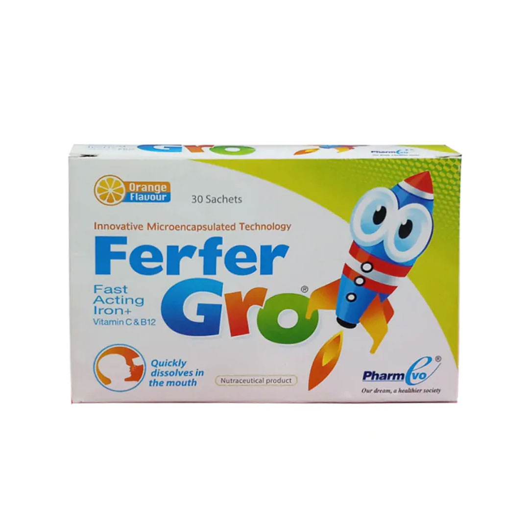 buy online Ferfer Gro Iron Supplement Sachets 30'S 1  Qatar Doha