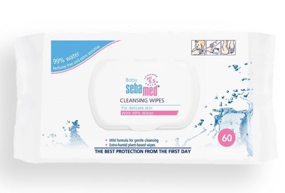 SEBAMED BABY CLEANSING WIPES- 60'S product available at family pharmacy online buy now at qatar doha