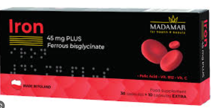 buy online Iron plus capsule 40's #madamar 40  Qatar Doha