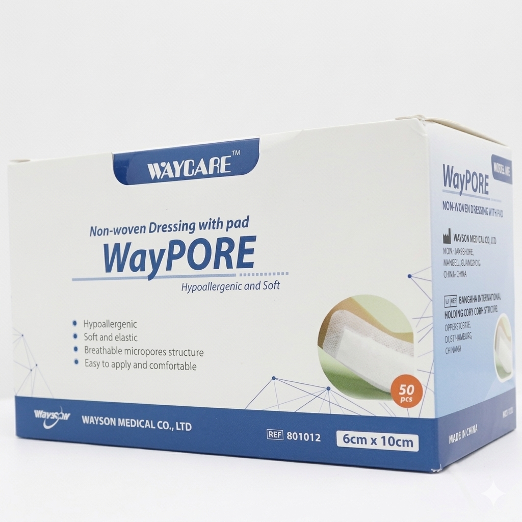 buy online Adhhersive Dressing N-Woven - Waycare 6 X 10 Cm - 801012  Qatar Doha