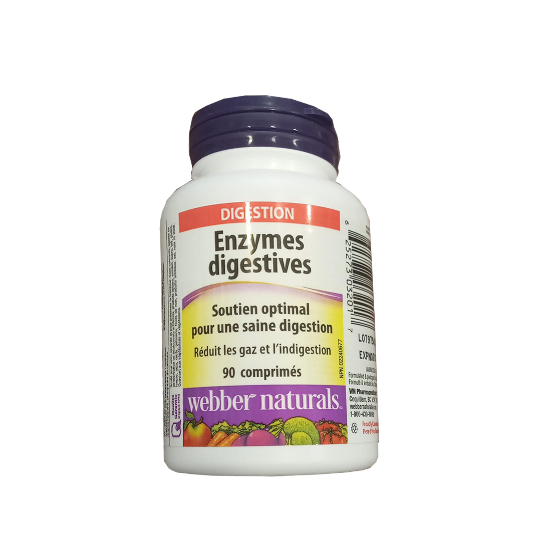 digestive enzymes tablets 90's  -WEBBER NATURALS product available at family pharmacy online buy now at qatar doha