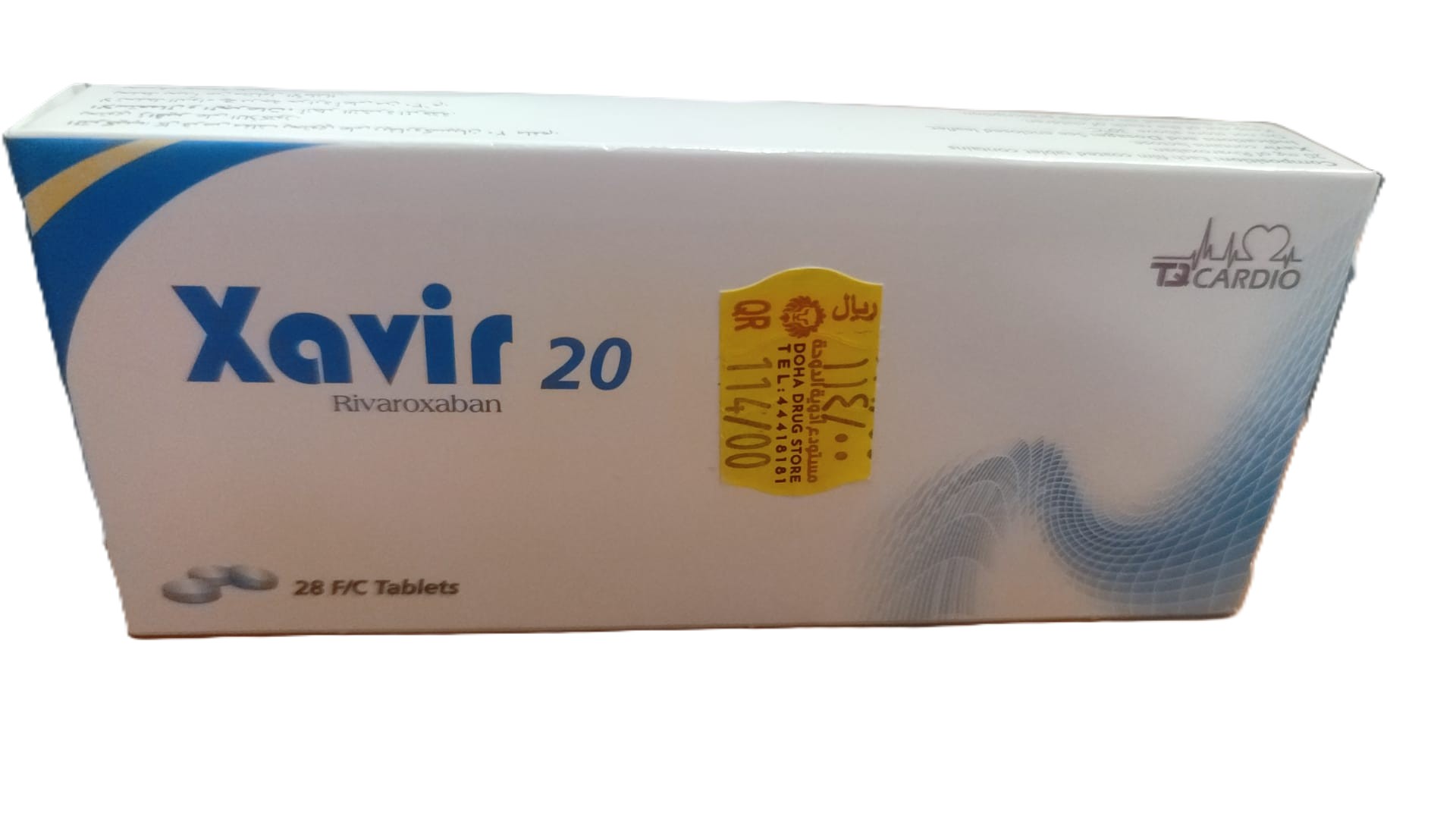 buy online Xavir 20 mg F/C Tablet 28's 1  Qatar Doha