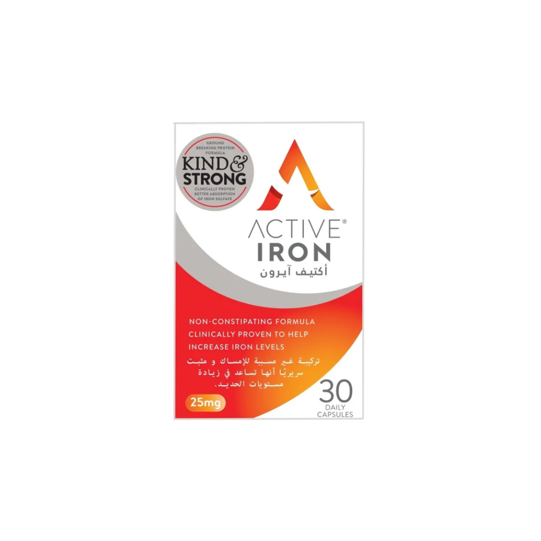 buy online active iron 25mg capsules 30's 1  Qatar Doha