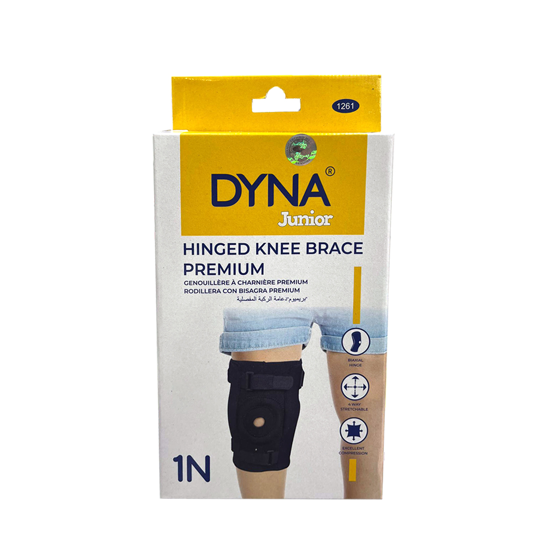 Hinged Knee Brace Premium (junior) -dyna product available at family pharmacy online buy now at qatar doha