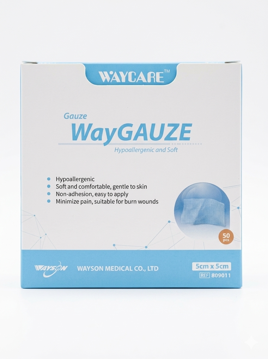 buy online 	Gauze Swabs - Sterile - Waycare 5 X 5 Cm #809011  Qatar Doha