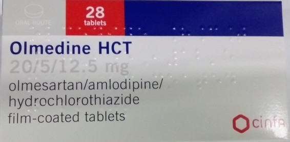 buy online olmedine hct 20/5/12.5 mg tablets 28's 1  Qatar Doha