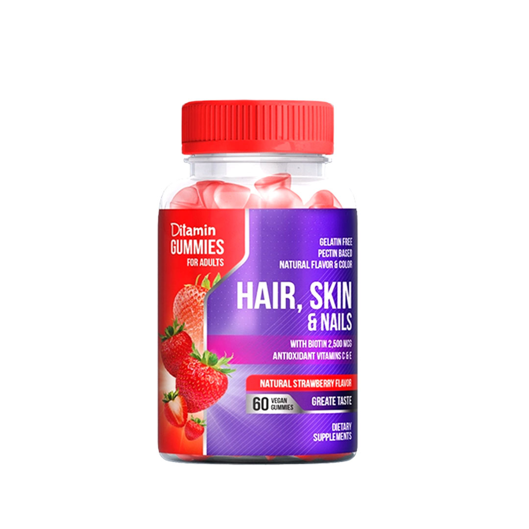 Ditamin Hair, Skin &Amp; Nails (Adult) Gummies- 60&#039;S Available at Online Family Pharmacy Qatar Doha