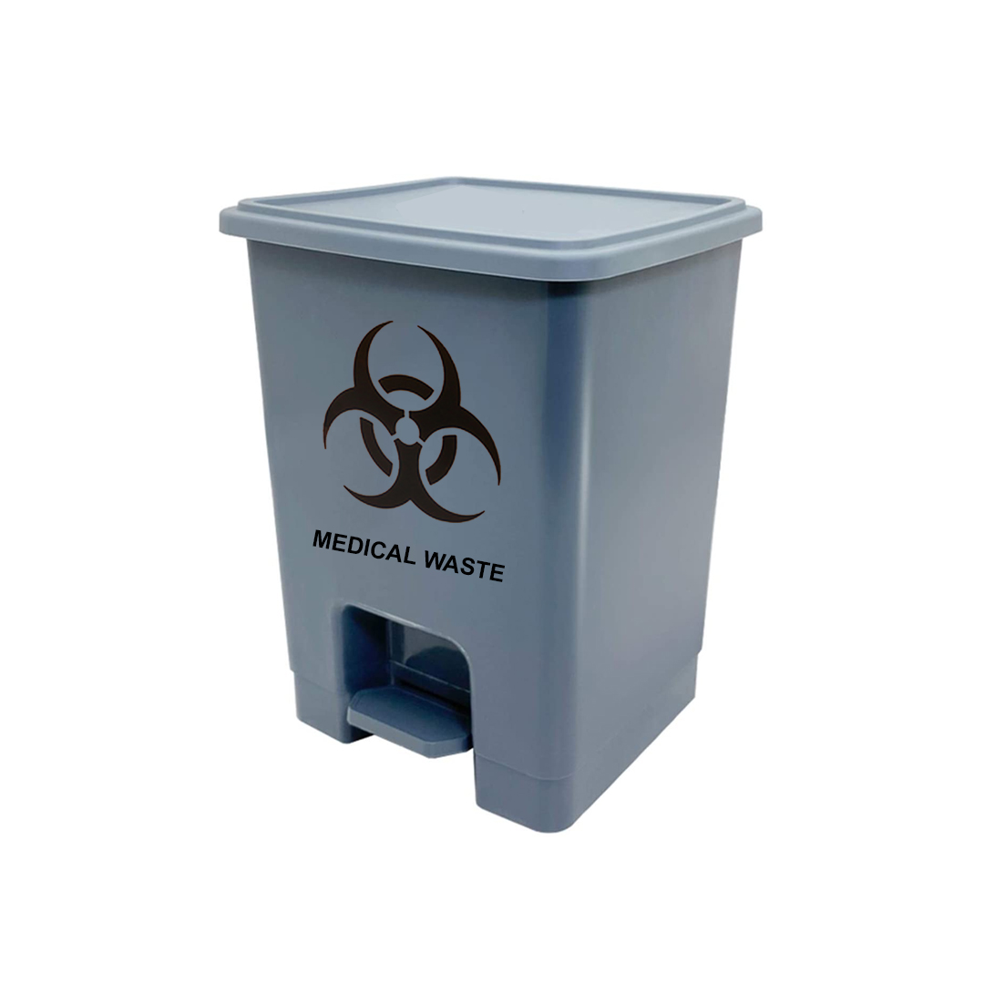 Dust Bin With Pedal 30l Grey Plastic - Mx-lrd product available at family pharmacy online buy now at qatar doha
