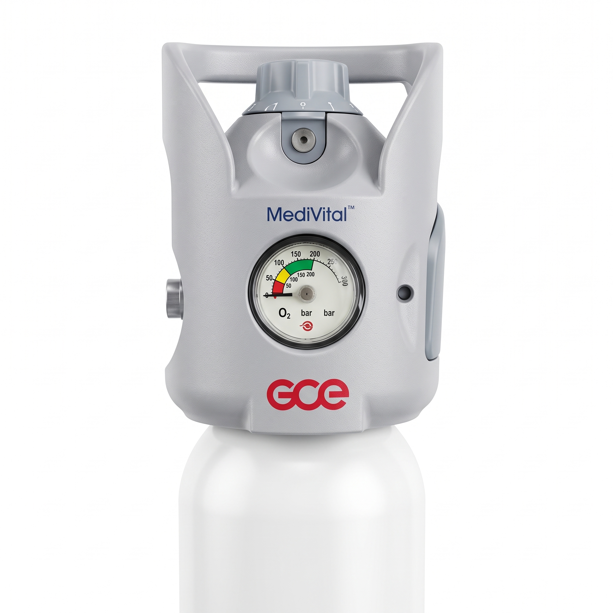 buy online Oxygen Cylinder (Alumn.) Light Weight 2 Ltr With Gce Integrated Valve With Analog Display(ACI-2L-111-200BAR ) ALCAN 1  Qatar Doha