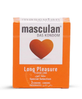buy online masculan LONG PLEASURE condoms 3's 1  Qatar Doha