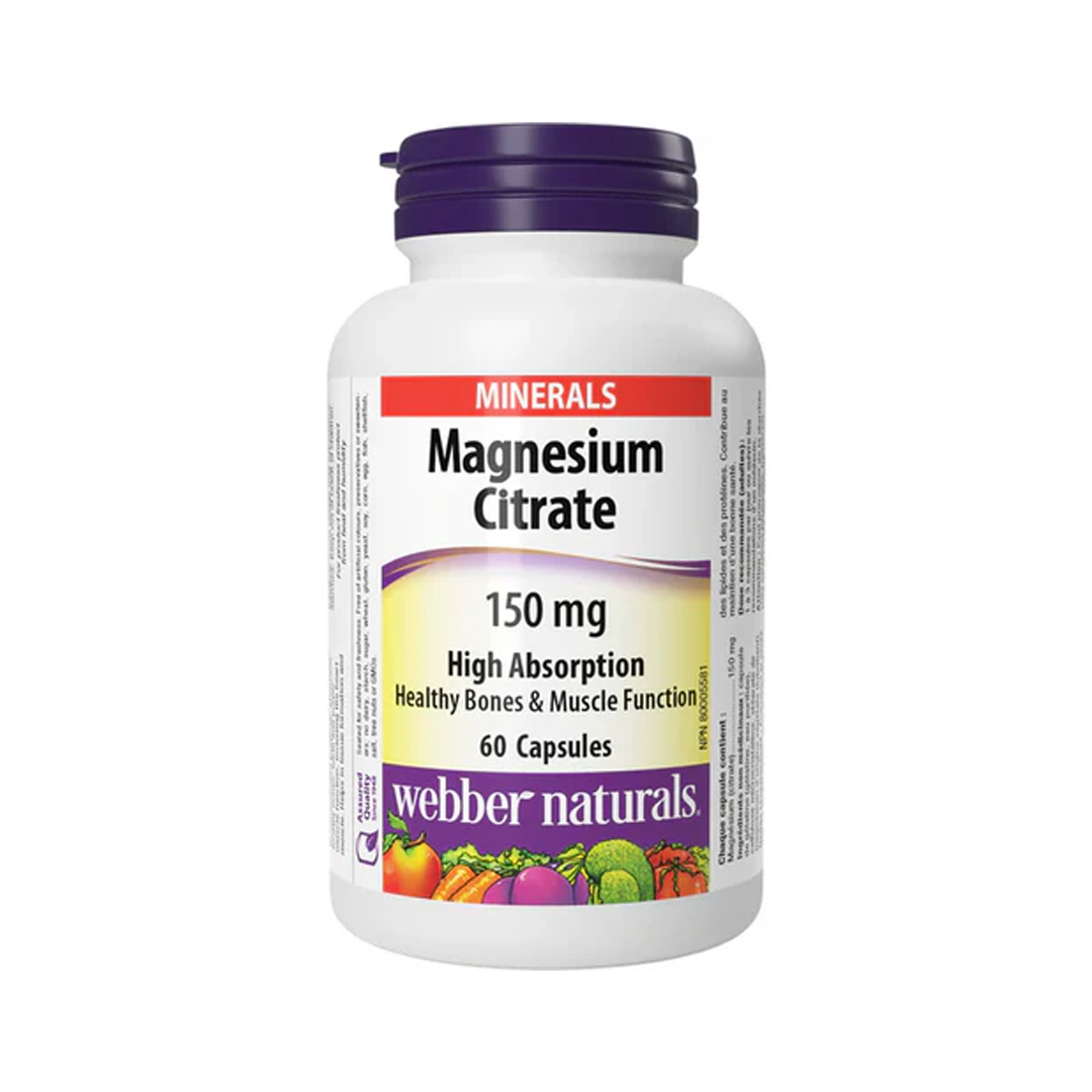 WEBBER Magnesium Citrate 150 mg Capsule  60 's product available at family pharmacy online buy now at qatar doha
