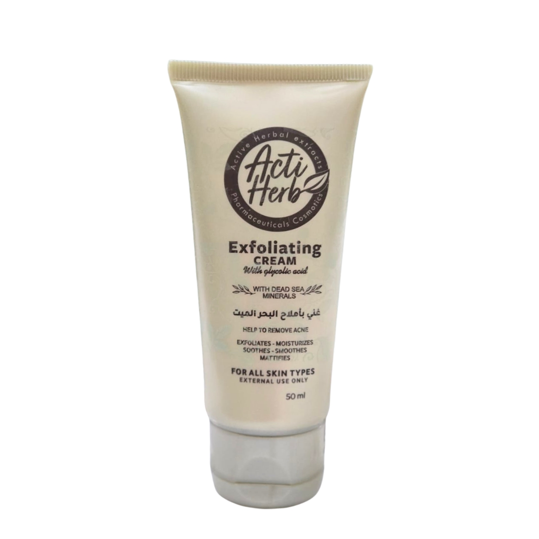 Exfoliating Cream With Glycolic Acid 50 ml  Acti Herb Available at Online Family Pharmacy Qatar Doha