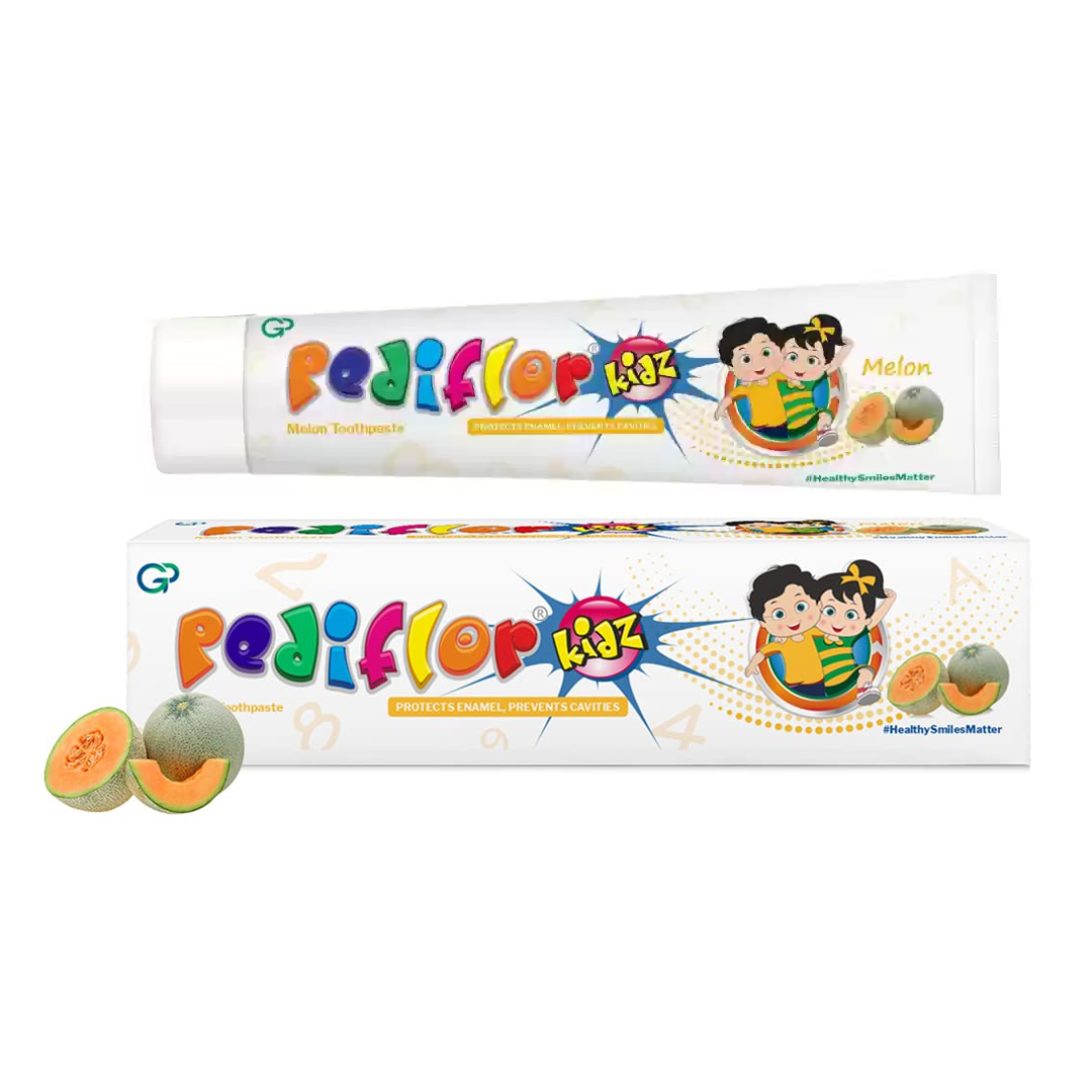 Pediflor Kidz Toothpaste Melon 70gm-global Health product available at family pharmacy online buy now at qatar doha