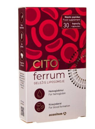 buy online Cito Ferrum Liposomal Iron Capsule 30's 1  Qatar Doha