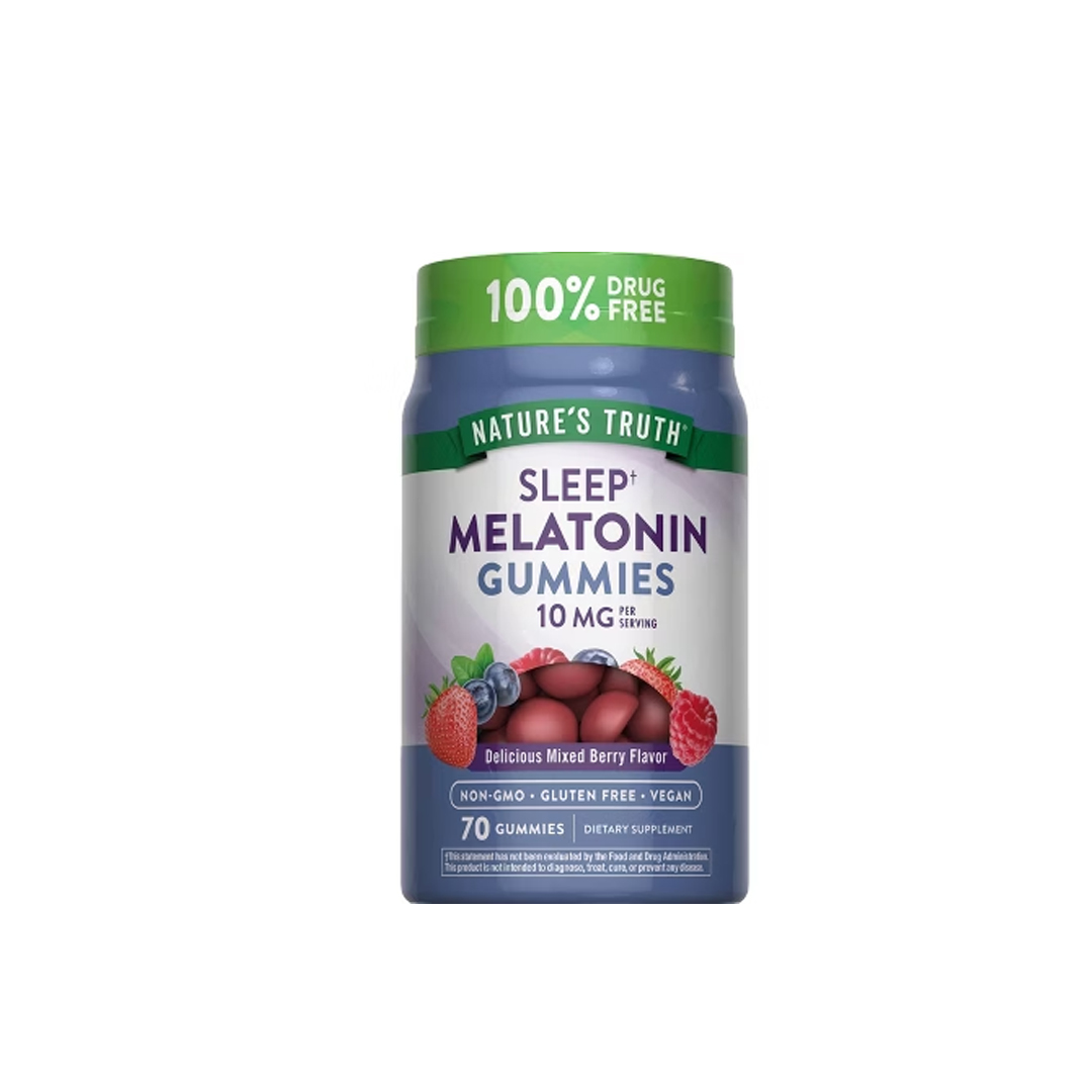 buy online sleep melatonin 10mg gummies 70's-nature's truth 1  Qatar Doha