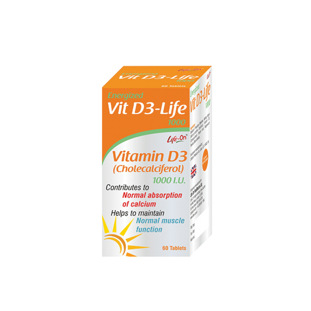 buy online Life On Vitamind 3 1000Iu Capsule 60'S	   Qatar Doha