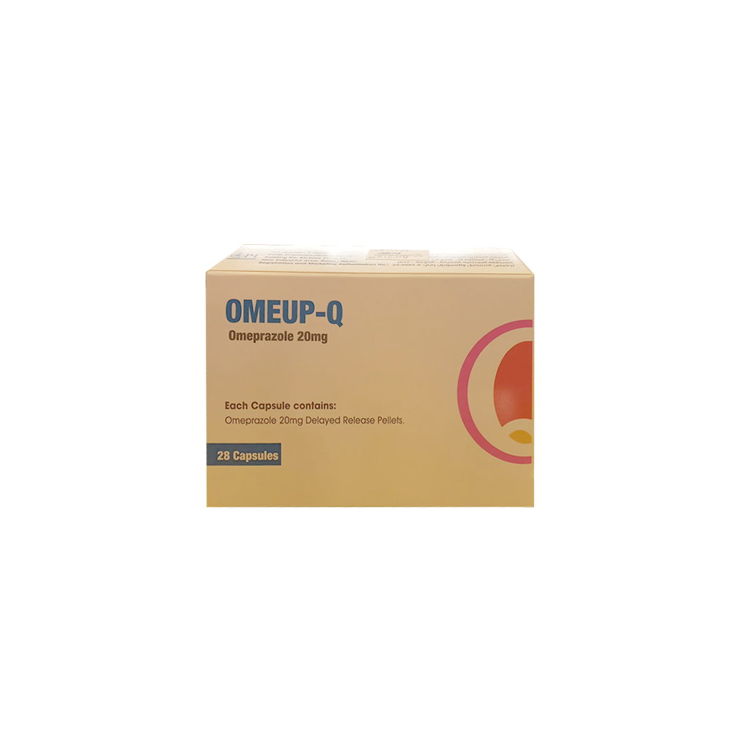 buy online Omeup-Q 20 mg  Capsule 28's 28  Qatar Doha