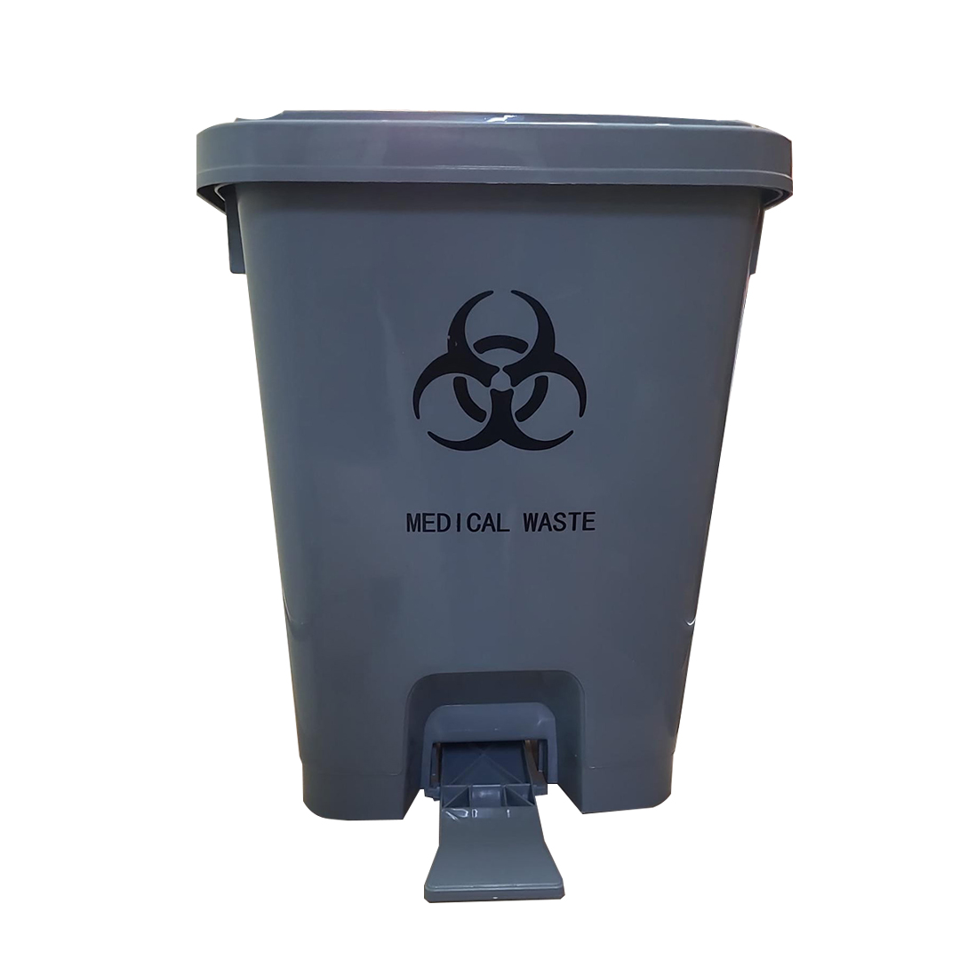 Dust Bin W/pedal 50l Grey Plastic (mx-lrd) product available at family pharmacy online buy now at qatar doha