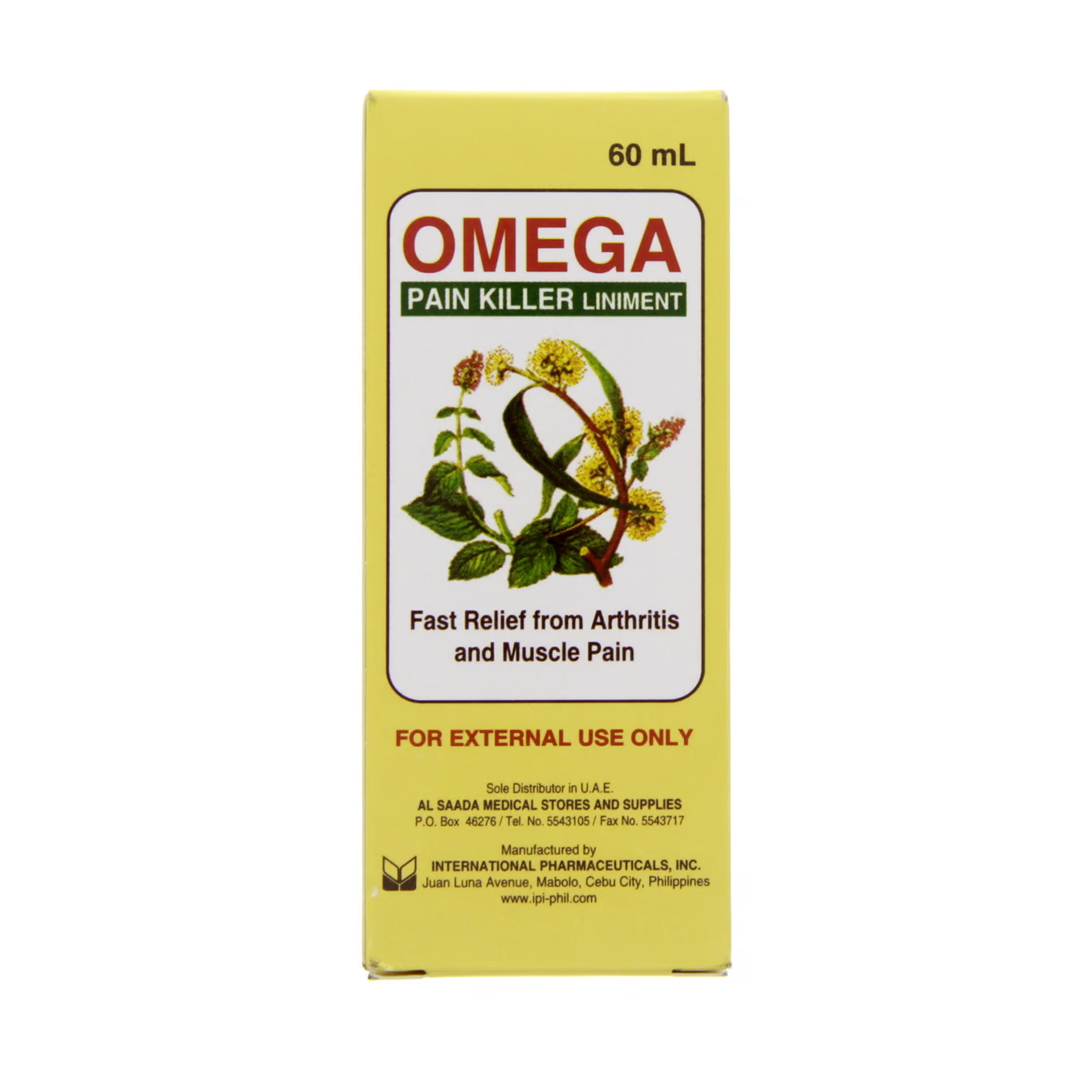 Omega Pain Killer 120ml product available at family pharmacy online buy now at qatar doha