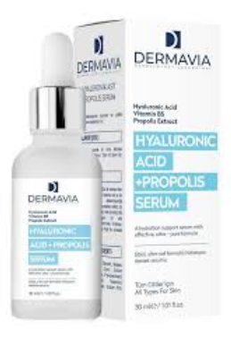 Dermavia hyaluronic acid + propolis serum 30ml product available at family pharmacy online buy now at qatar doha