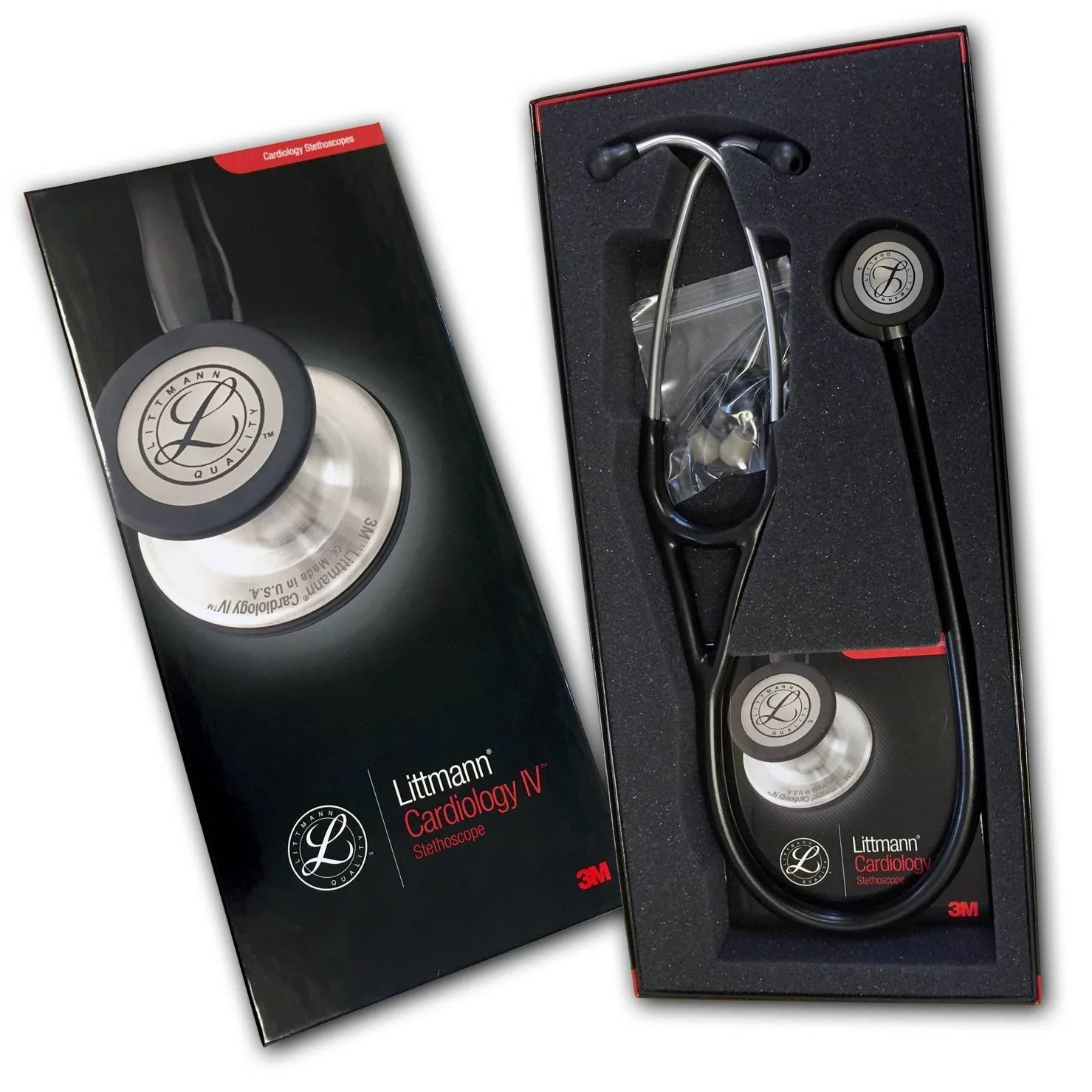 buy online 	Stethoscope - Littmann Cardiology - Gima Black #3128  Qatar Doha