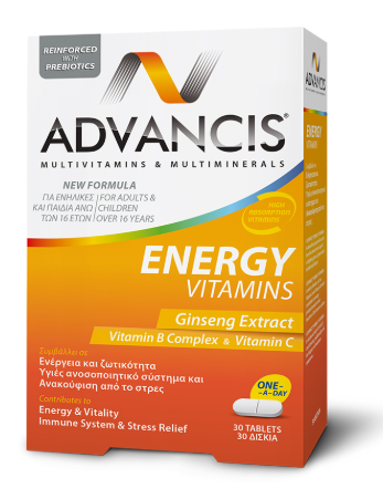 buy online energy vitamins tablets 30's  advancis 30  Qatar Doha