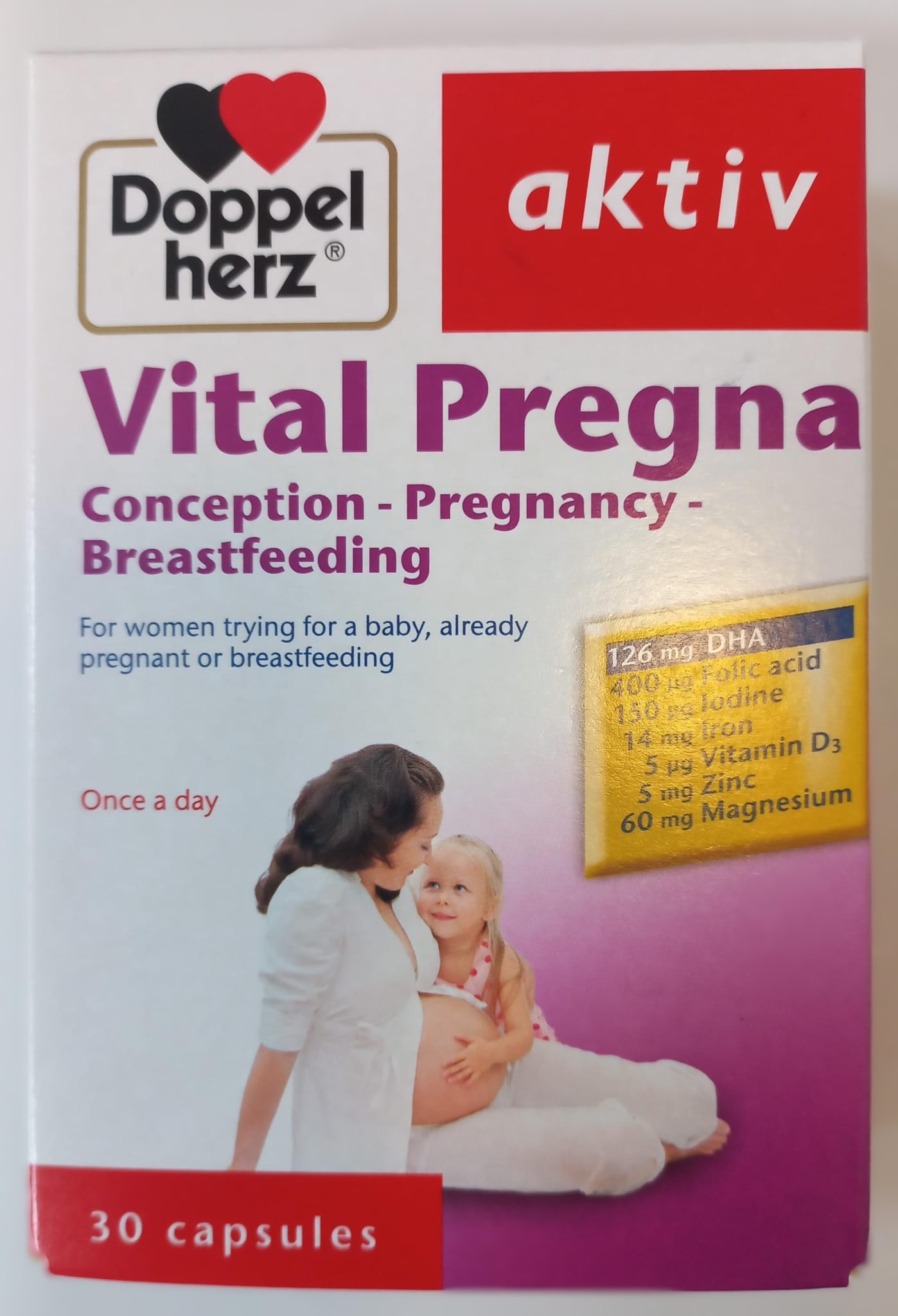 buy online Aktiv Vital Pregna Capsules 30's -Doppel Herz 1  Qatar Doha