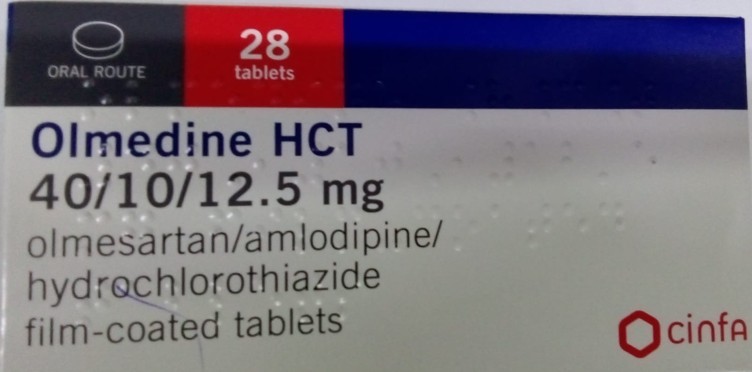 buy online olmedine hct40/10/12.5 mg tablets 28's 1  Qatar Doha