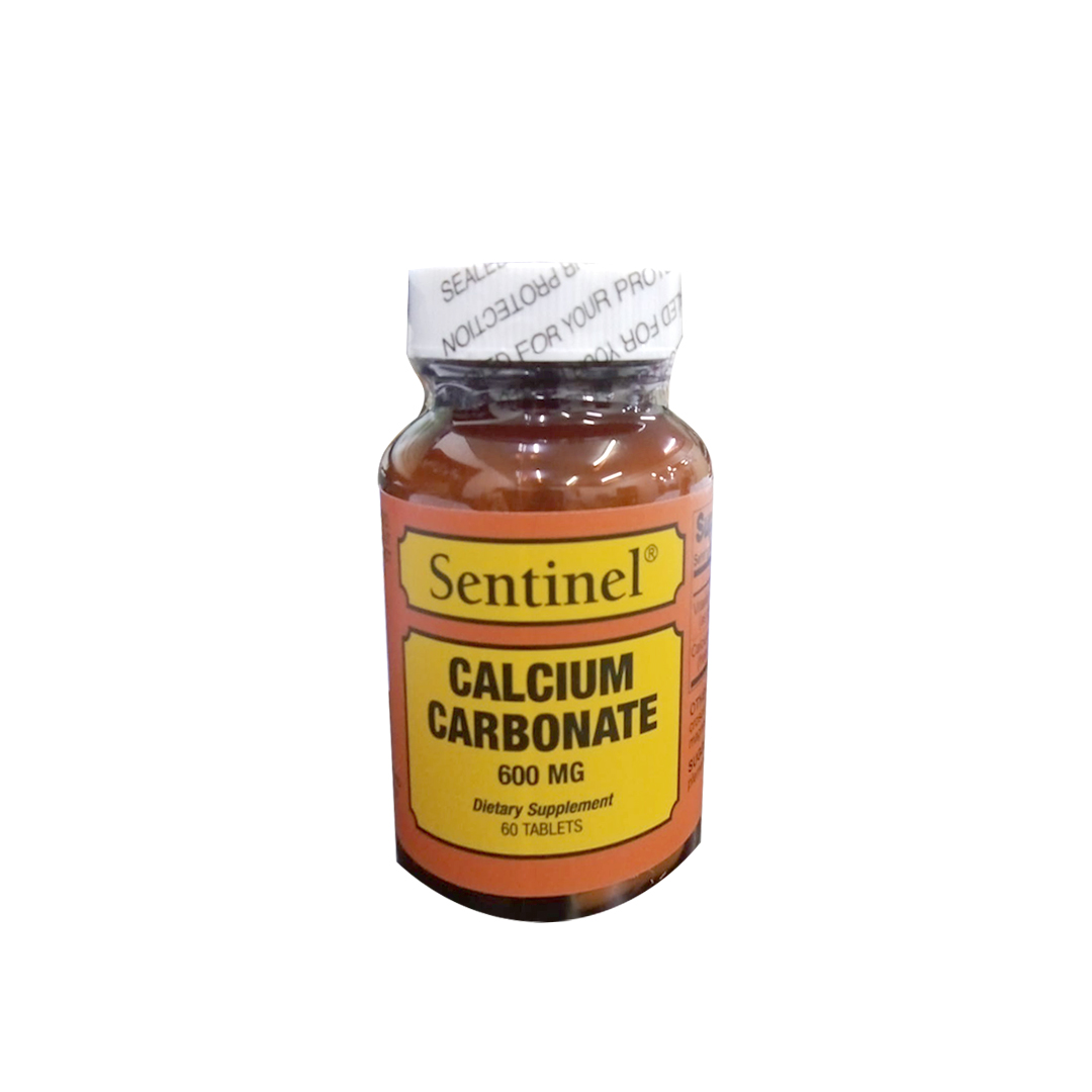 CALCIUM CARBONATE 600MG TABLETS 60'S SENTINEL product available at family pharmacy online buy now at qatar doha