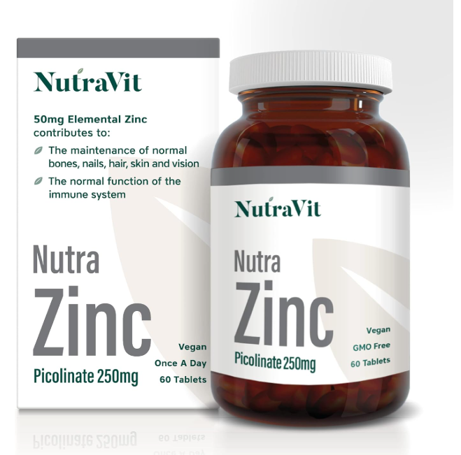 buy online Nutra zinc picolinate 250mg tablets 60's 1  Qatar Doha