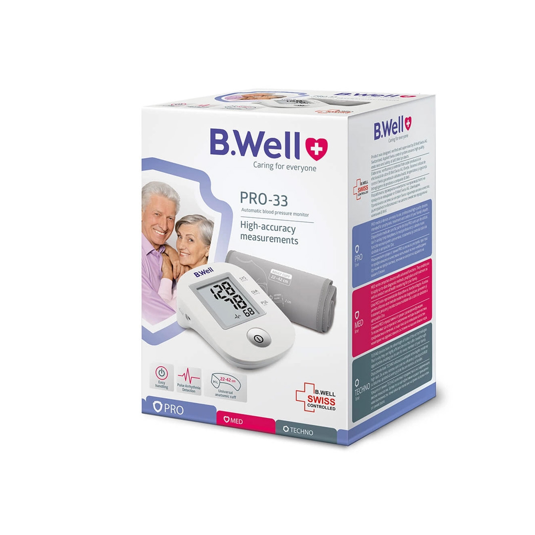 B.well Pro-33 (cuff 22-32cm)Blood Pressure Monitor (m) product available at family pharmacy online buy now at qatar doha