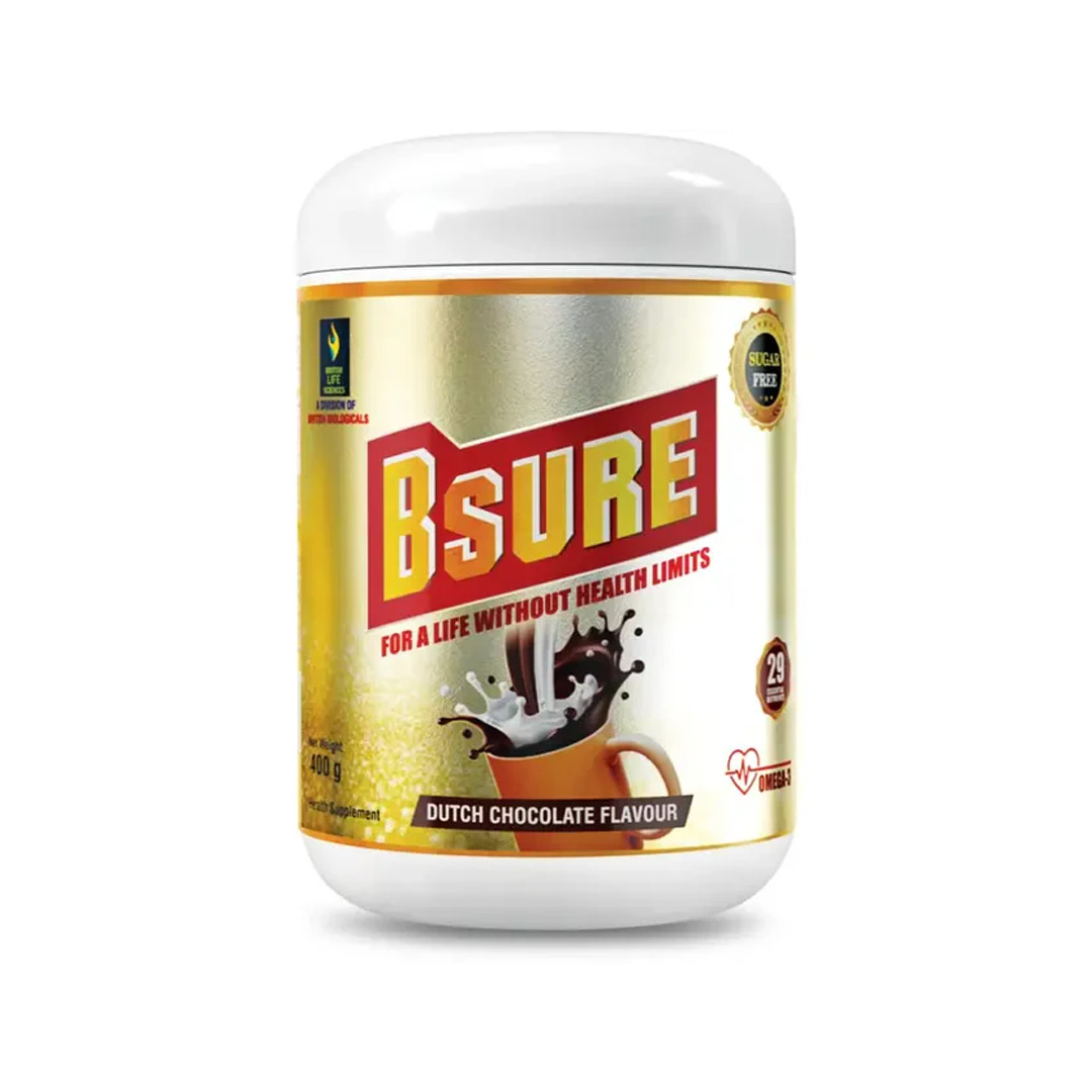 buy online BSURE CHOCOLATE  SUGAR FREE NUTRITIONAL POWDER 400GM 1  Qatar Doha
