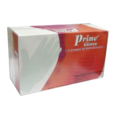 shop now Gloves Latex - Pre-Powdered - Prime  Available at Online  Pharmacy Qatar Doha