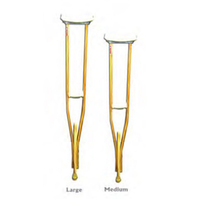 shop now Crutches Auxillary Wood Pair - Prime  Available at Online  Pharmacy Qatar Doha