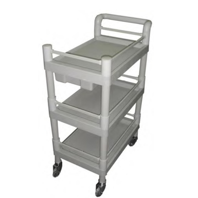 shop now Trolley 3-Shelf 1-Drow Plastic - Lrd  Available at Online  Pharmacy Qatar Doha