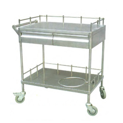 shop now Trolley 2-Shelf 2-Drow Stainless Steel - Tianjin  Available at Online  Pharmacy Qatar Doha